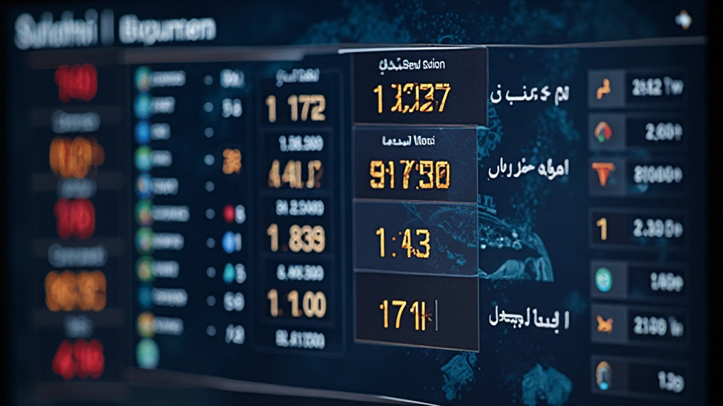 عرض إحصائيات رياضية وبيانات الموسم على شاشة رقمية