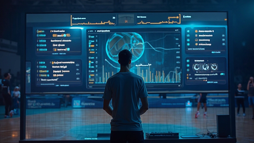 شاشة تحليل إحصائيات مباراة كرة طائرة تعرض معدلات النجاح والأخطاء