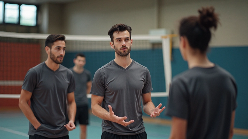 جلسة تدريب مكثفة لفريق الكرة الطائرة بتركيز على تطوير المهارات